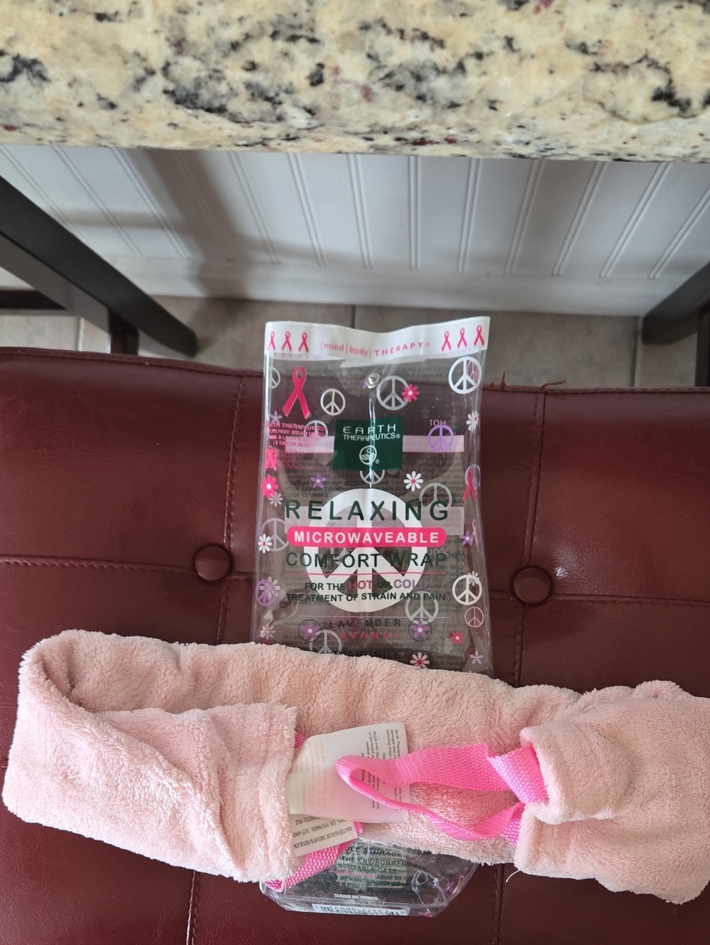 Earth Therapeutics Pink Relaxing Microwavable Comfort Wrap